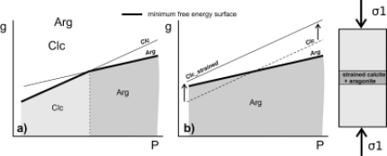Free Energy-pressure Diagram